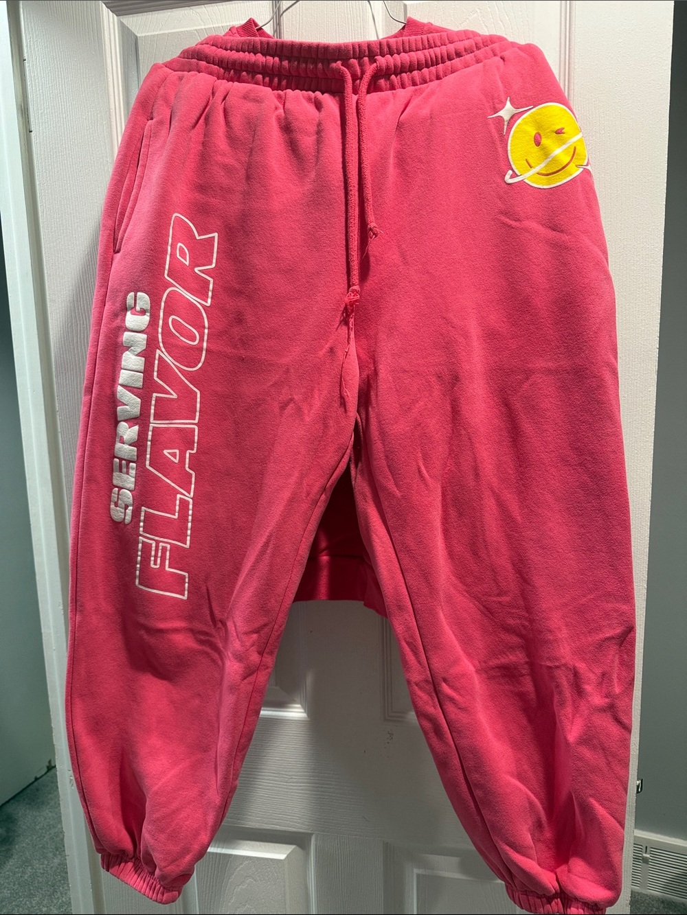 Girls' Pink Planet Graphic Joggers